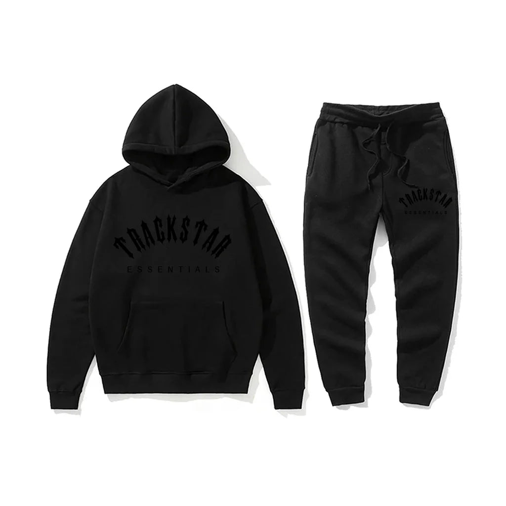 Essentials Trackstar Reflective Tracksuit – Black
