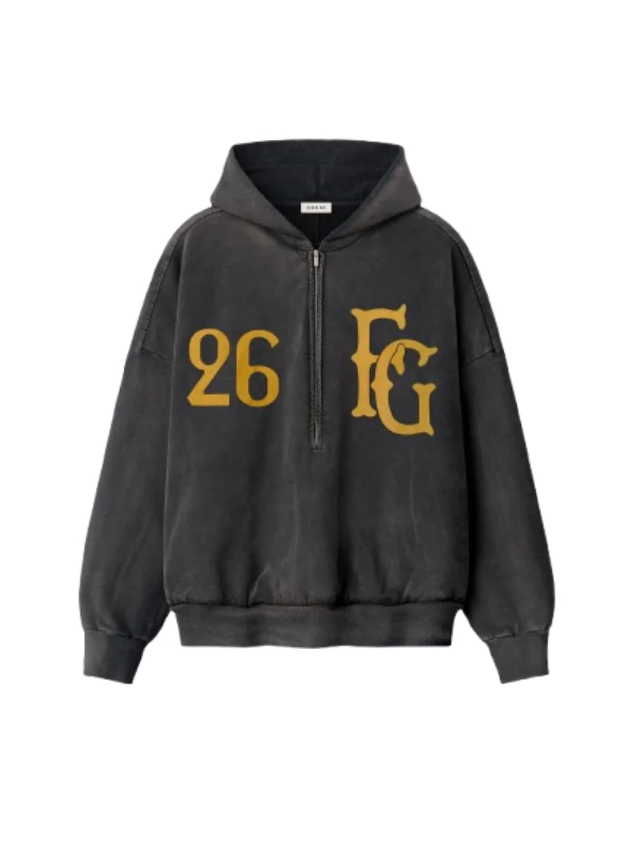 Essentials Baseball Club Hoodie Black
