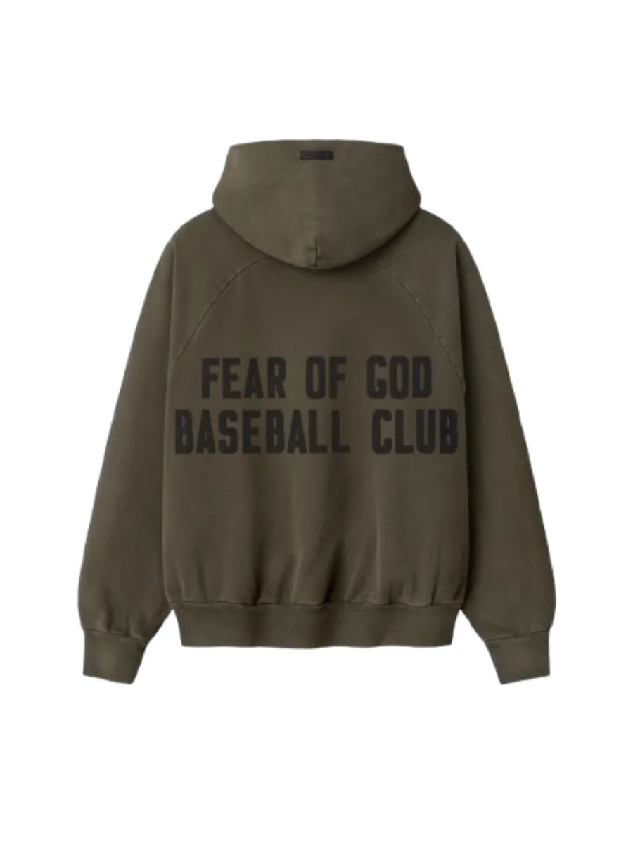 Essentials Baseball Club Hoodie Brown