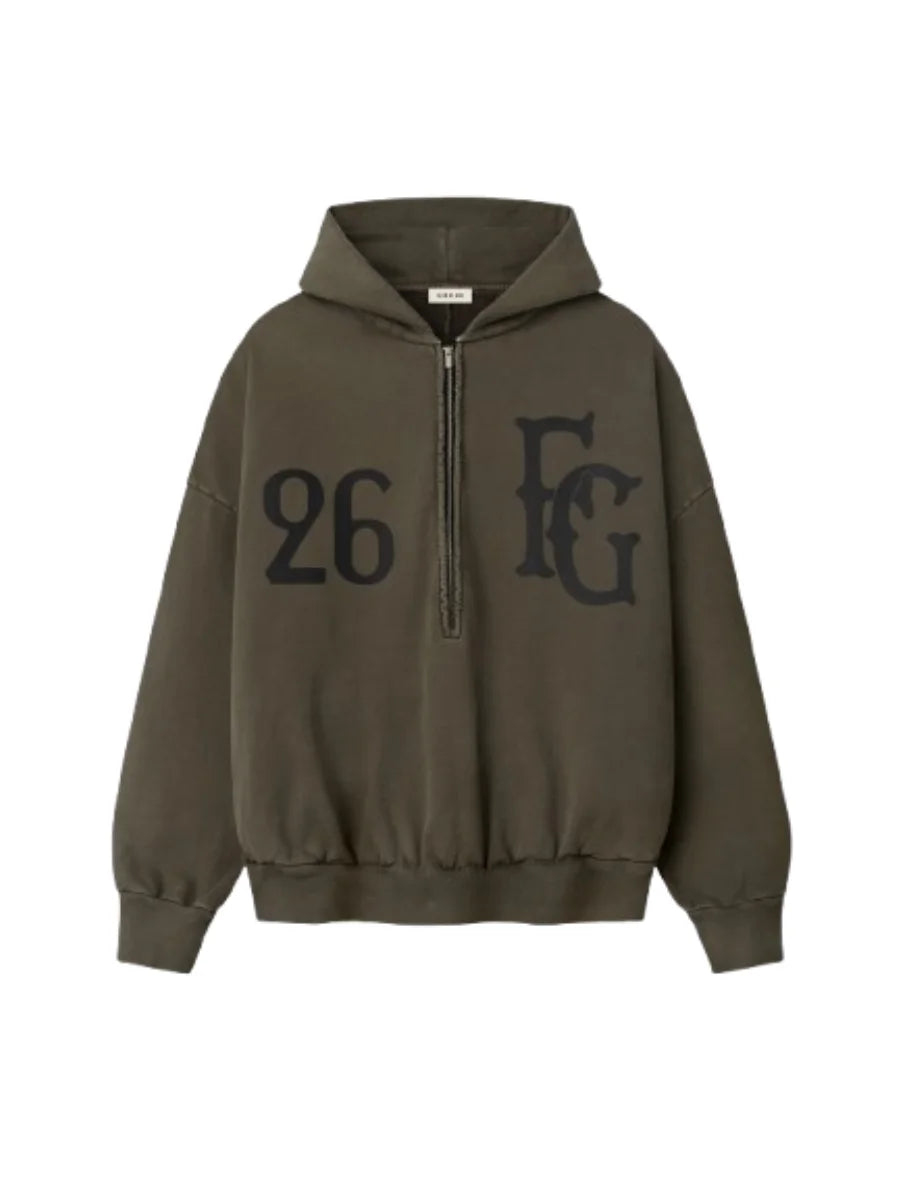 Essentials Baseball Club Hoodie Brown