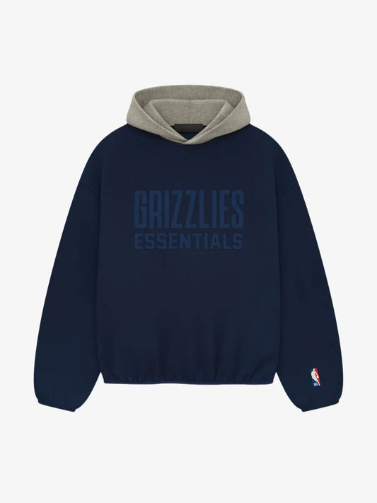 Essentials Grizzlies Pullover – Navy Hoodie