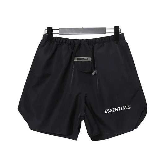 Essentials Men Black Shorts